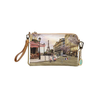 Clutch Donna con iconica stampa città e tracolla rimovibile