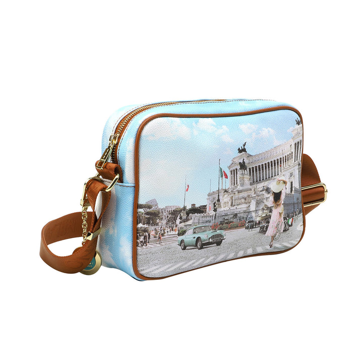 Borsa con stampa Roma Vintage con tracolla