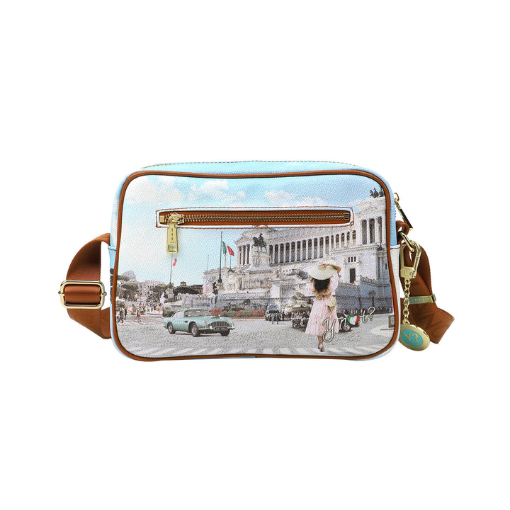 Borsa con stampa Roma Vintage con tracolla