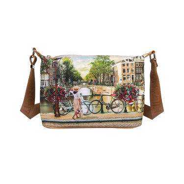 Borsa Hobo con stampa Bicycles