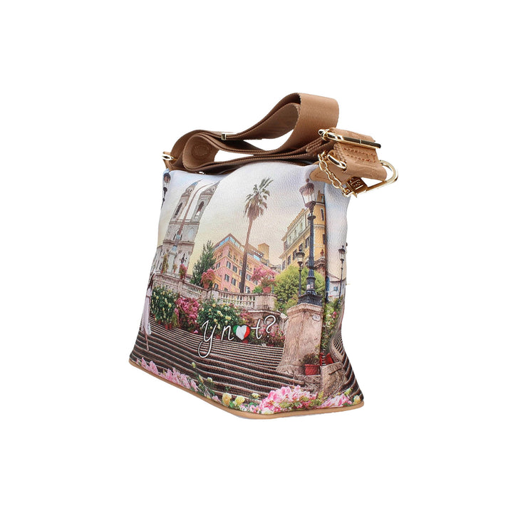 Borsa hobo con stampa Floral