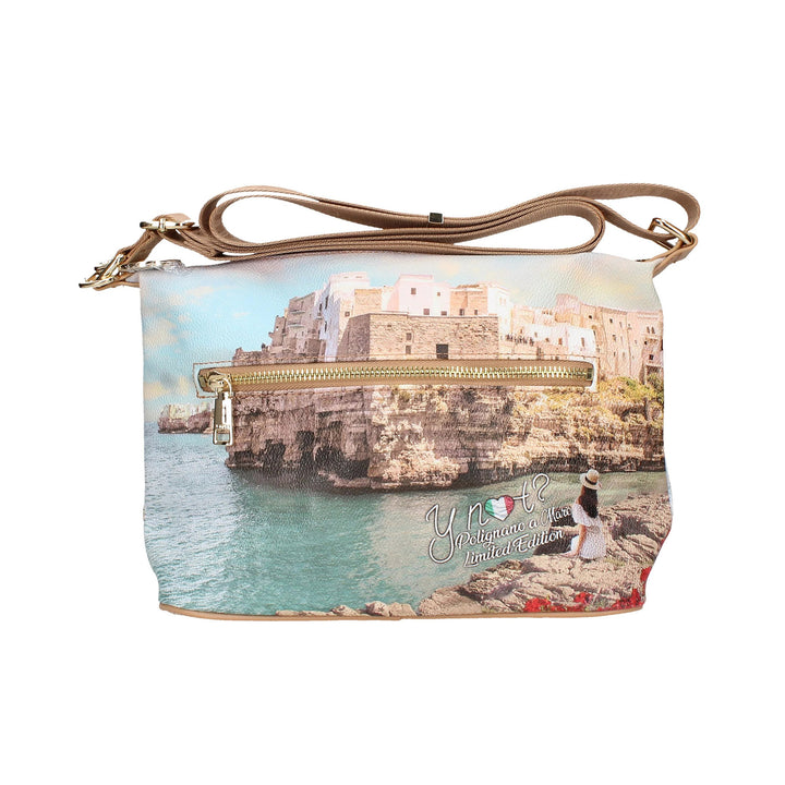 Borsa Hobo con stampa polignano