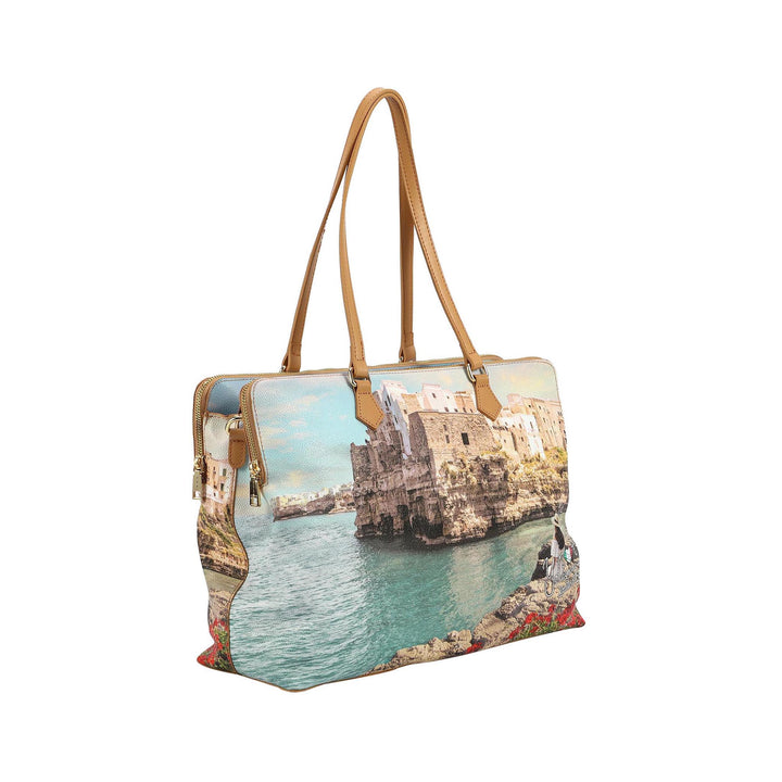 Borsa Tote con stampa Polignano