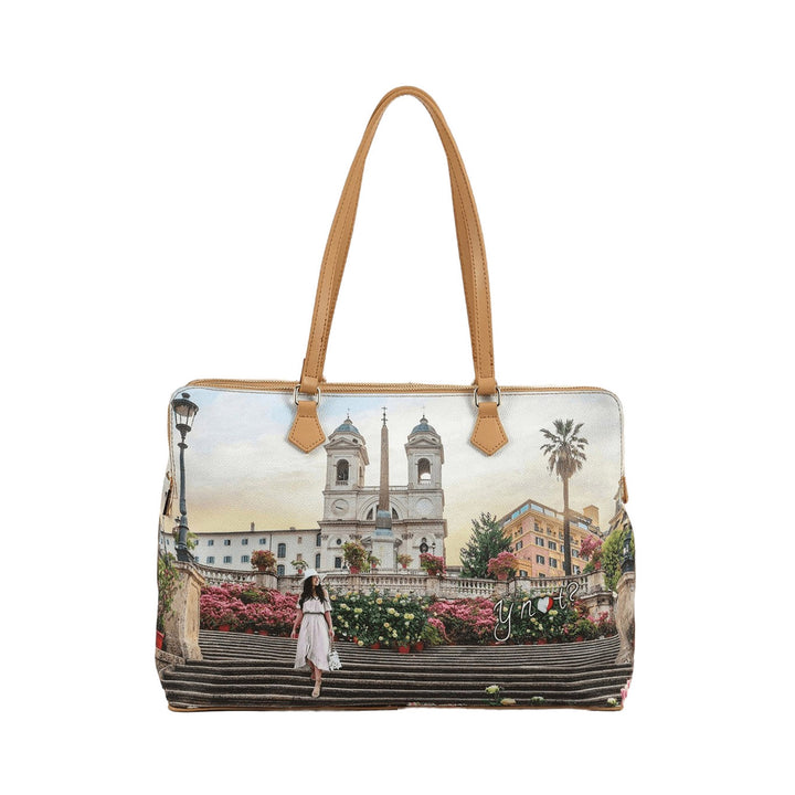 Borsa Tote con stampa Floral