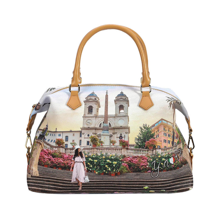 Borsa bauletto con stampa Floral