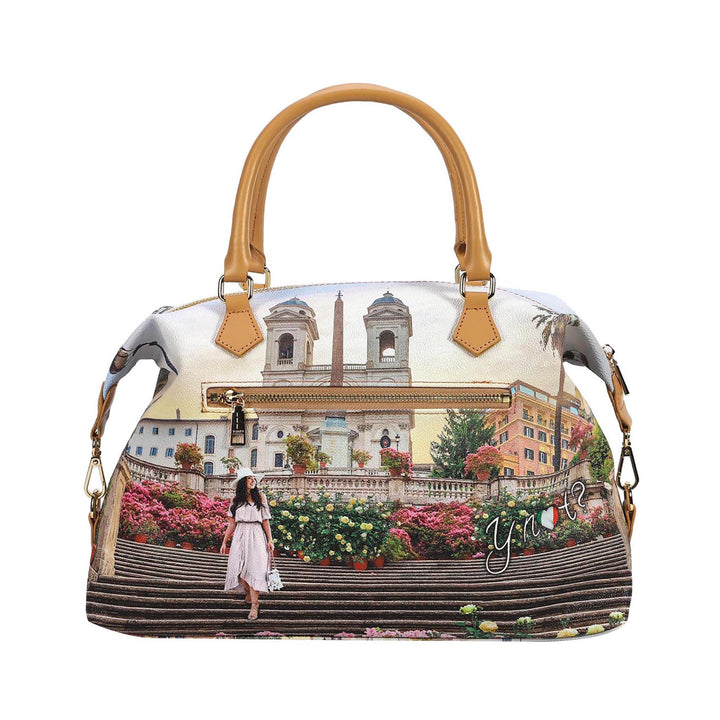 Borsa bauletto con stampa Floral