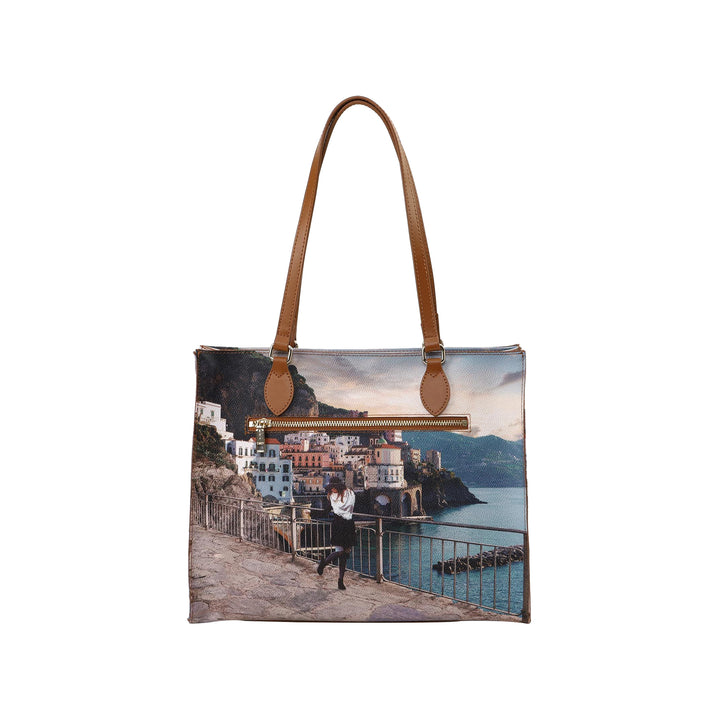 Retro Borsa a spalla con stampa Winter Coast 