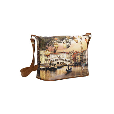 Borsa modello Hobo con stampa Christmas Venice