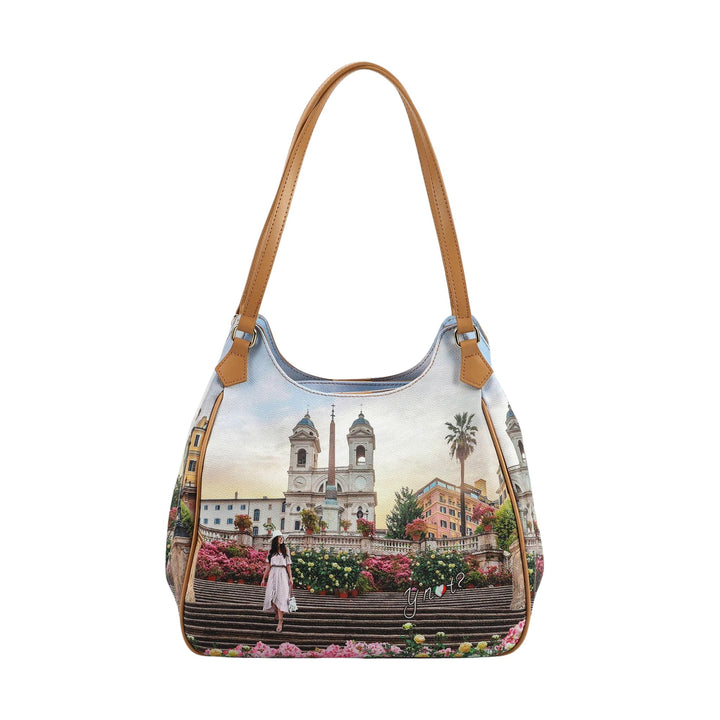 Borsa Donna Tote con manici a spalla e stampa all over