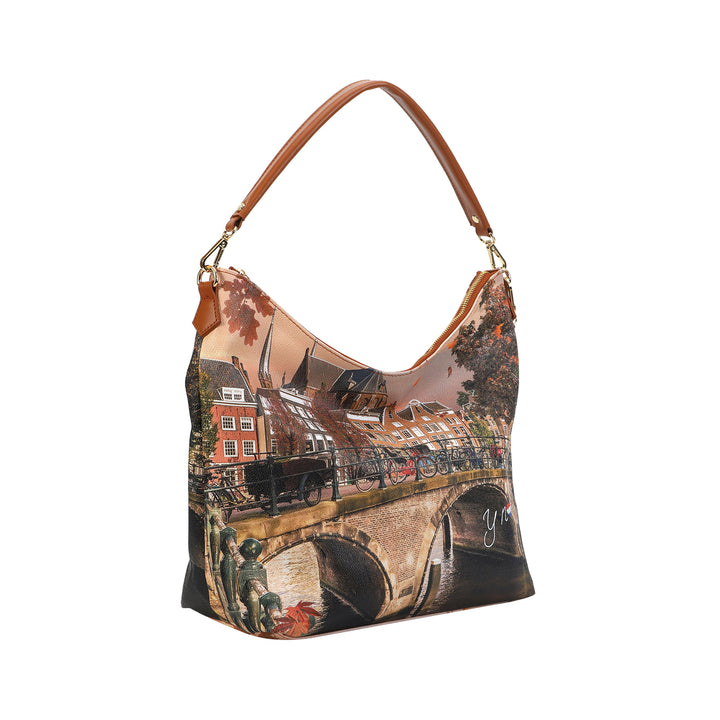 Borsa Donna con stampa Autumn River