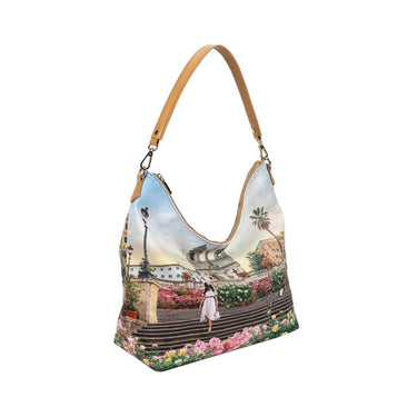 Borsa a spalla con stampa Floral