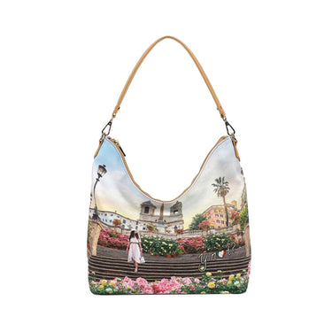 Borsa a spalla con stampa Floral