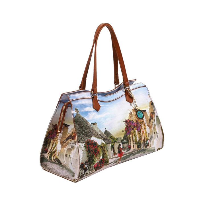 Borsa shopper con stampa Trullissima