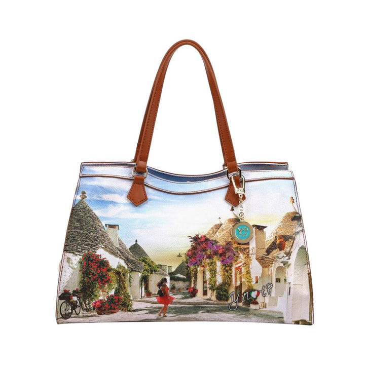 Borsa shopper con stampa Trullissima