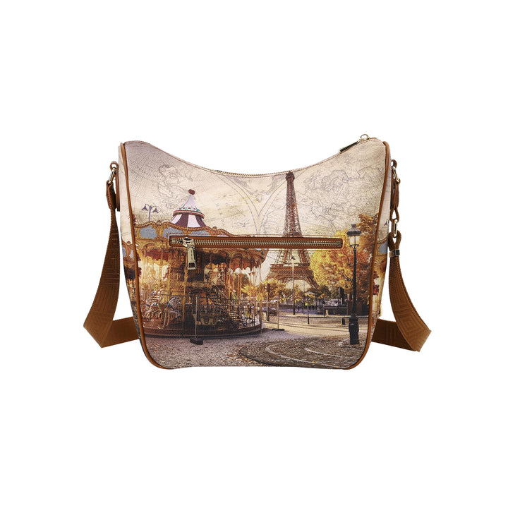 Retro Borsa a spalla o tracolla con stampa Funny Paris