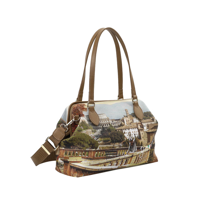 Borsa a spalla modello Tote Medium Rome Landscape