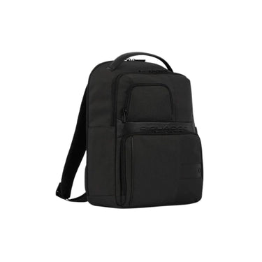 Zaino Uomo porta pc, in tessuto resistente ed inserti in pelle, dotato di numerose tasche