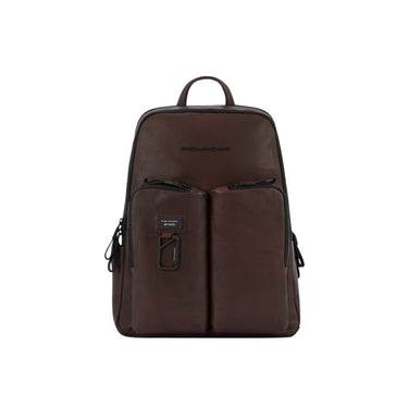 Zaino Unisex in morbida pelle, con spallacci imbottito e numerose tasche esterne