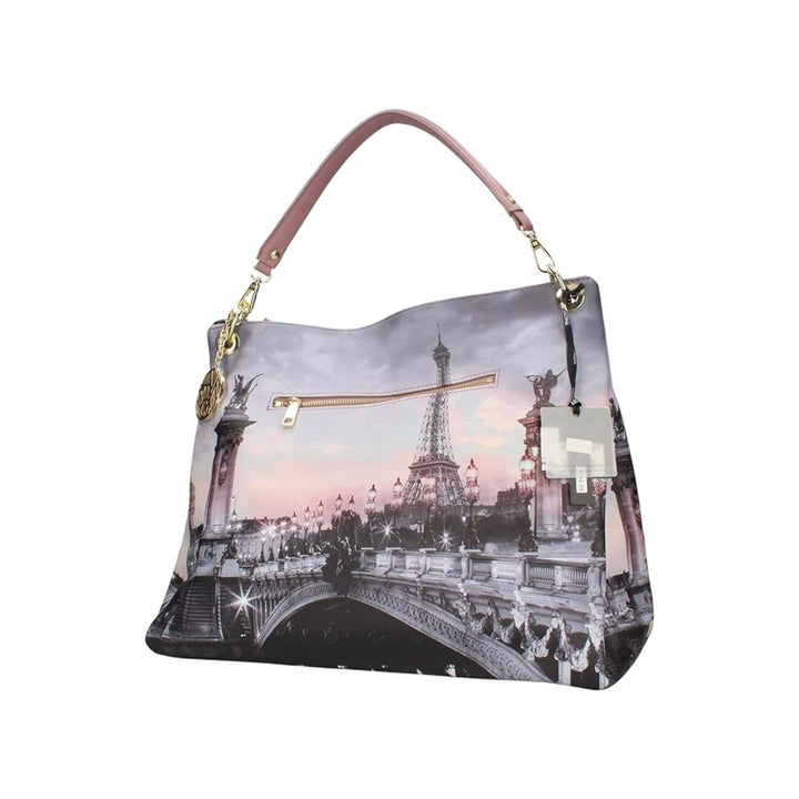 immagine frontale borsa da donna con zip 