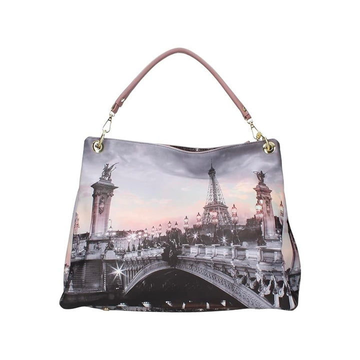 immagine posteriore borsa da donna con zip 